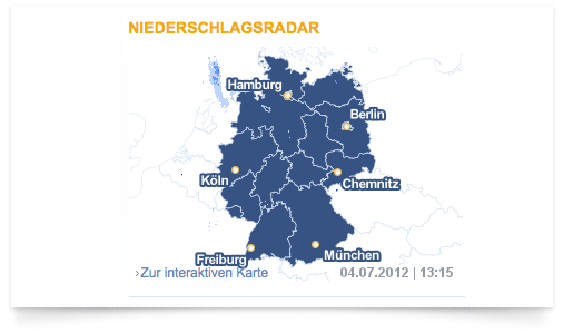 Neiderschlagsradar